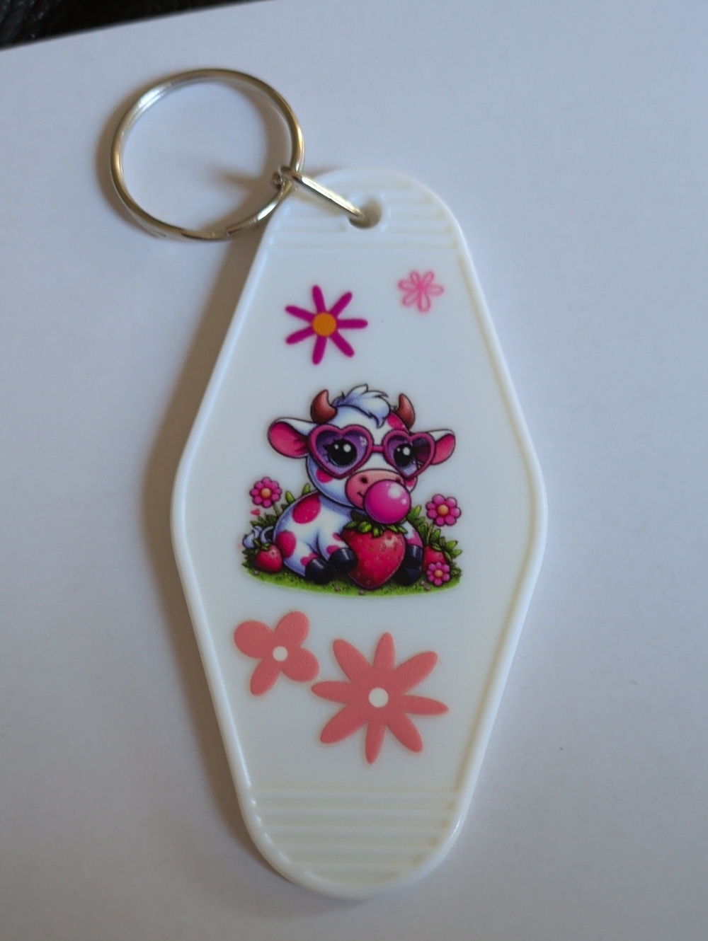 Cute Cow Keychain